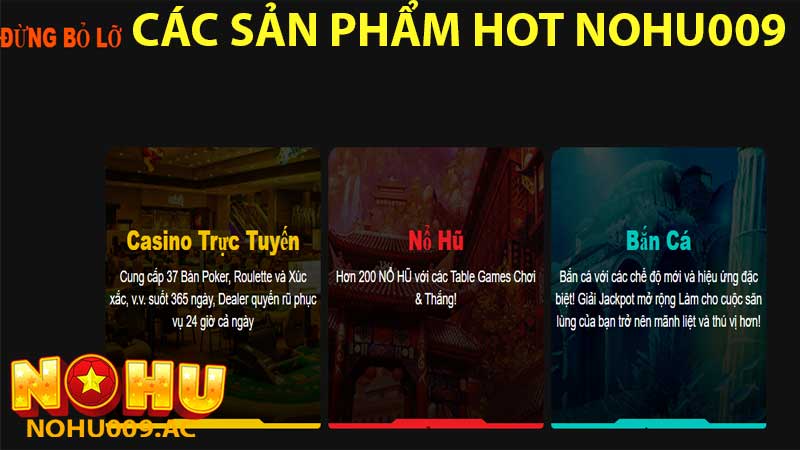 Các Sản Phẩm tại Nohu009